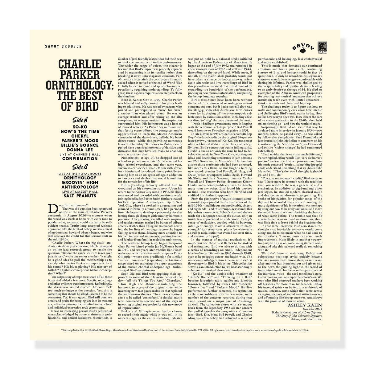 Charlie Parker - Ornithology: The Best Of Bird