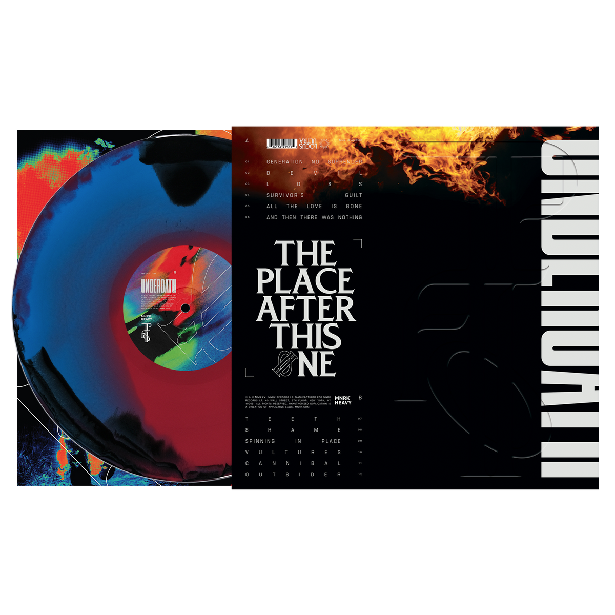 Underoath - The Place After This One [Tourbillon Noir + Bleu Rouge]