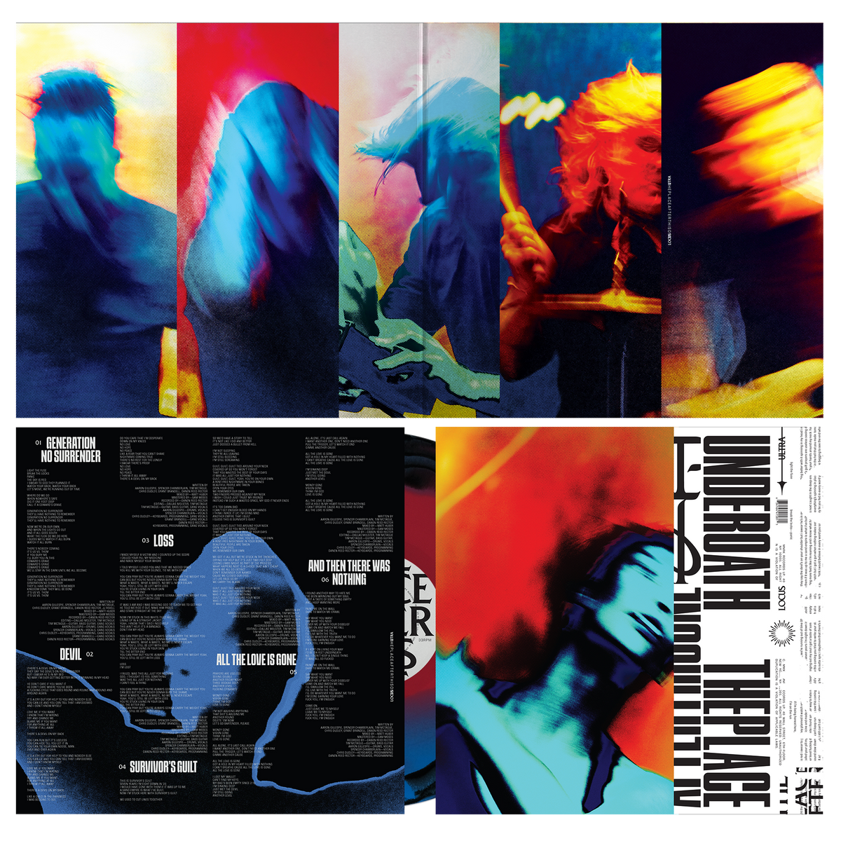 Underoath - The Place After This One [Tourbillon Noir + Bleu Rouge]